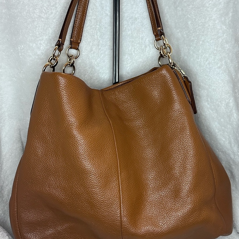 Coach Tan Leather Shoulder Bag